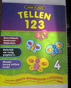 boekje : Leren is leuk - Tellen 1 2 3 met uitneem muurposter, Enlèvement, 3 à 4 ans