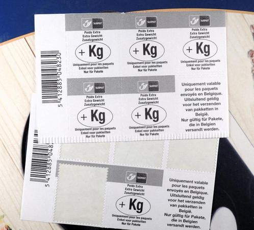 6 zelfklevende zegels 'extra gewicht', Postzegels en Munten, Postzegels | Europa | België, Postfris, Verzenden