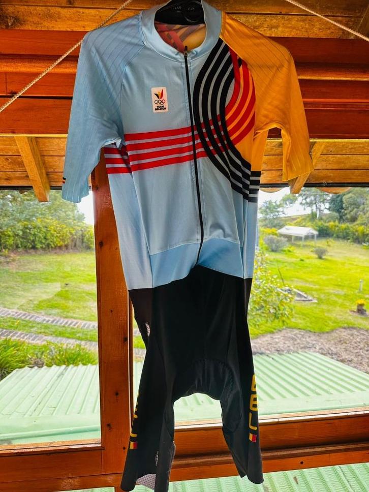 Prototype Van Aert's Olympische wegritpak - collector’s item, Sport en Fitness, Wielrennen, Zo goed als nieuw, Kleding, Ophalen
