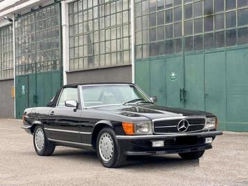 1986 Mercedes-Benz SL 300 R107 Convertible, Autos, Cuir, Beige, Cabriolet, Automatique