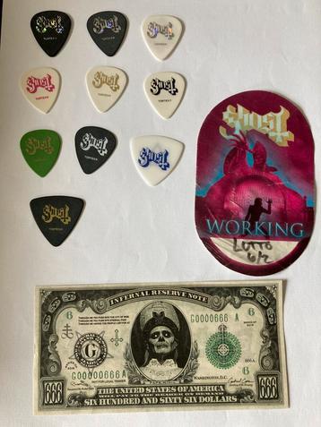 Ghost plectrums/guitar picks beschikbaar voor biedingen