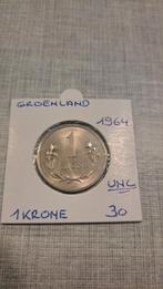 Groenland 1 krone 1964 UNC geres guy, Enlèvement ou Envoi