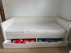 Bedbank met 2 lades + matras, Ophalen, Gebruikt, 90 cm, Eenpersoons