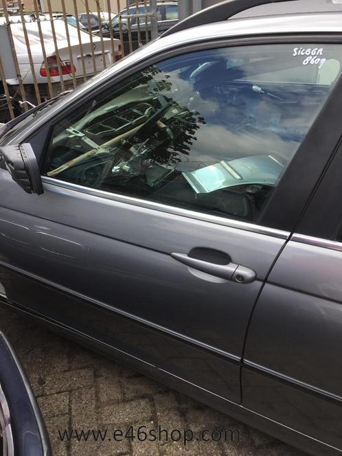 Deur Portier BMW E46 Sedan Touring links Silbergrau, Auto-onderdelen, Carrosserie, Deur, BMW, Voor, Links, Gebruikt, Ophalen of Verzenden
