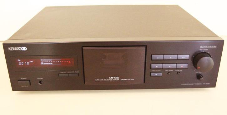 Kenwood KX-3080 Cassettedeck / DPSS / Power Loading System, Audio, Tv en Foto, Cassettedecks, Enkel, Kenwood, Tiptoetsen, Tape counter