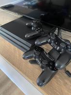 spelcomputers sony PlayStation 4 pro, Games en Spelcomputers, Spelcomputers | Sony PlayStation 4, Met 3 controllers of meer, Zo goed als nieuw