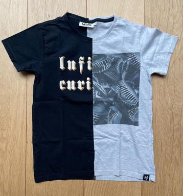 Zwart-wit t-shirt MOLO - Mt 140, Kinderen en Baby's, Kinderkleding | Maat 140, Gebruikt, Molo, Ophalen of Verzenden, Shirt of Longsleeve