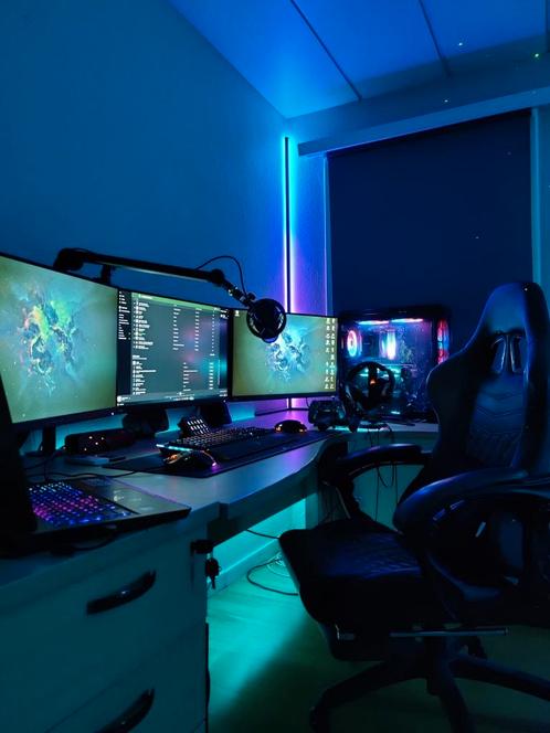 Gaming PC met 2x 144Hz schermen, Computers en Software, Desktop Pc's, Zo goed als nieuw, HDD, SSD, Gaming, Ophalen