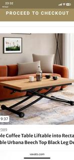 Verstelbare salontafel nieuw nog in verpakking, Huis en Inrichting, Tafels | Salontafels, Ophalen, 100 tot 150 cm, 50 tot 75 cm