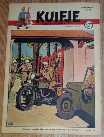 Kuifje weekblad 19 uit 1949 cover Hergé Vandersteen