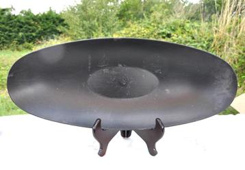 grand plat fruitier allongé ovale plastique noir  beschikbaar voor biedingen