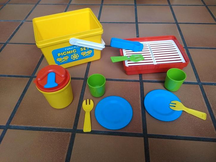 Picknickset van Fisher-Price in goede staat., Kinderen en Baby's, Speelgoed | Fisher-Price, Gebruikt, Ophalen