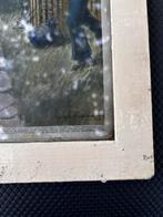 Très anciens papier sous verre cadre ancien, Antiquités & Art, Art | Dessins & Photographie