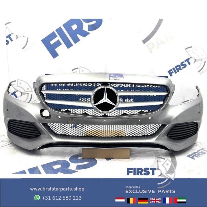 W205 C205 S205 Mercedes C Klasse VOORBUMPER + GRIL COMPLEET, Auto-onderdelen, Carrosserie, Bumper, Mercedes-Benz, Voor, Gebruikt