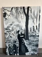 Schilderij: thema oorlog, Huis en Inrichting, Woonaccessoires | Schilderijen, Tekeningen en Foto's, Ophalen, Zo goed als nieuw