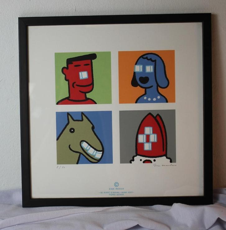 Ever Meulen - De klont is koning - Tiense Suiker Humo - 8/50, Antiek en Kunst, Kunst | Litho's en Zeefdrukken, Ophalen of Verzenden