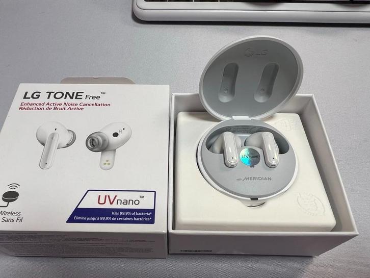 LG Tone Free DFP9 - Wit, Telecommunicatie, Mobiele telefoons | Oordopjes, Zo goed als nieuw, In oorschelp (earbud), Bluetooth