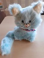 Blauwe pluchen poes. 30cm., Enlèvement, Comme neuf, Chat