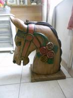 Cheval sculpté en bois, Antiquités & Art, Art | Sculptures & Bois, Enlèvement