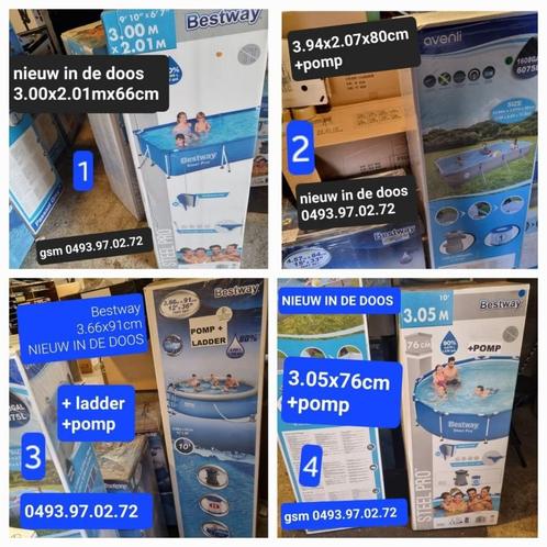 ZWEMBADEN nu in super promo !!!!, Tuin en Terras, Zwembaden, Nieuw, Rond, Ophalen of Verzenden