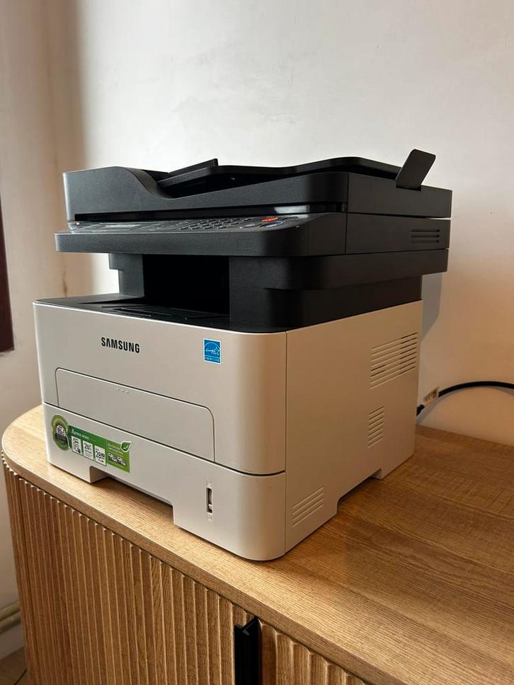 Samsung zwart-wit laser printer all-in-one, Computers en Software, Printers, Zo goed als nieuw, Printer, Laserprinter, Faxen, Draadloos