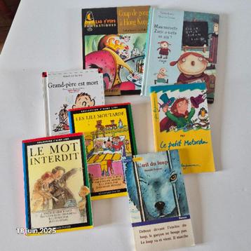 Set van 7 boeken voor kinderen van 6 tot 8,          beschikbaar voor biedingen