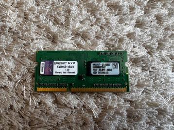 Kingston Mémoire RAM DDR3 SODIMM - 4GB 1600MHz beschikbaar voor biedingen