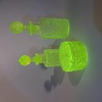 Groot lot Uraniumglas, Antiek en Kunst, Antiek | Glaswerk en Kristal, Ophalen of Verzenden