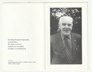 August VIATOR DE PAEPE Minderbroeder-Kapucijn Izegem 1993