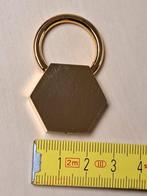 sleutelhanger sleutelhanger zeshoek goud zeshoek, mooi, 25 g, Verzamelen, Sleutelhangers, Ophalen of Verzenden