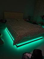 Bed met ledverlichting & opbergruimte, Antiek en Kunst, Ophalen