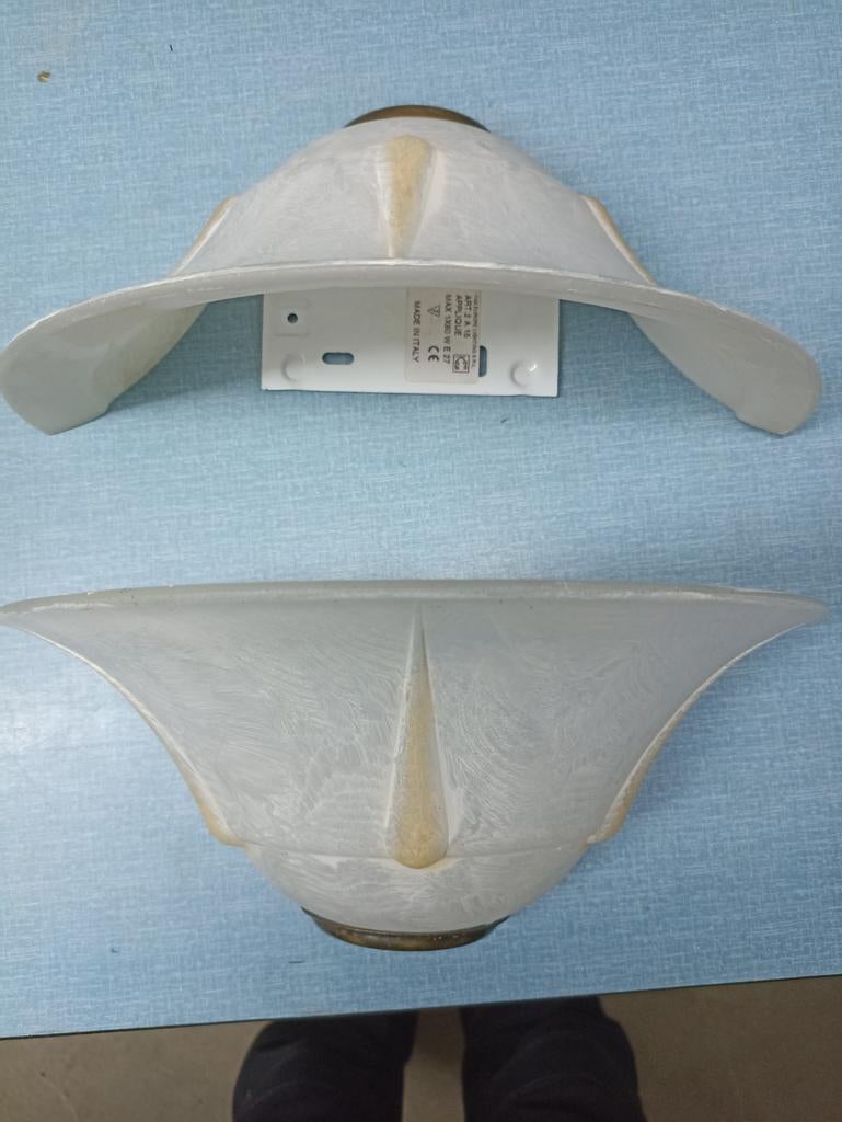 2 bijna nieuwe glazen wandlampen, Ophalen of Verzenden, Glas