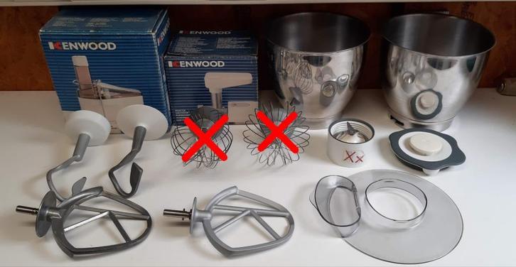 Toebehoren Kenwood KM636 MAJOR - zie beschrijving, Elektronische apparatuur, Keukenmixers, Gebruikt, Ophalen