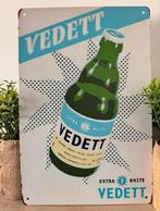 Metalen reclamebord Vedett, Ophalen of Verzenden, Nieuw, Reclamebord, Plaat of Schild
