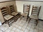 4 stoelen met rieten zitvlak, Ophalen