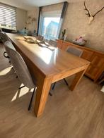 Table de salle à manger en teck massif, Teck, Comme neuf, Enlèvement, 50 à 100 cm