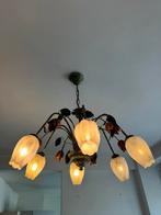 Retro lamp met bijhorende spiegel, Maison & Meubles, Lampes | Lustres, Comme neuf, Enlèvement ou Envoi
