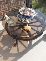 Karrewiel salontafel., Huis en Inrichting, Ophalen, Gebruikt