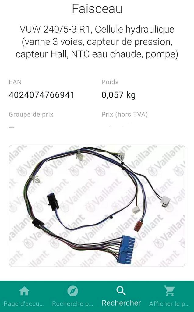 Faisceau hydraulique Vaillant atmoTEC Pro VUW 240/5-3 (R1), Collections, Collections Autre, Neuf, Enlèvement ou Envoi