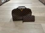 Louis Vuitton handtas + portemonnee, Ophalen, Bruin, Handtas