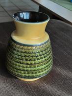 West Germany 518 - 14 vaas geel/groen, Maison & Meubles, Accessoires pour la Maison | Vases, Comme neuf, Jaune, Enlèvement ou Envoi