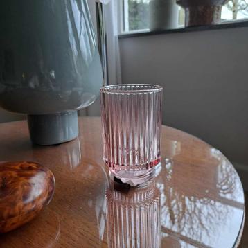 Theelichten glas roze nieuw 12 stuks 