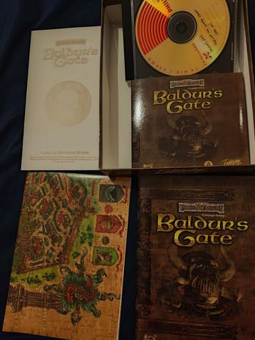 jeu PC rétro Baldur's Gate version française 1998 big box  beschikbaar voor biedingen