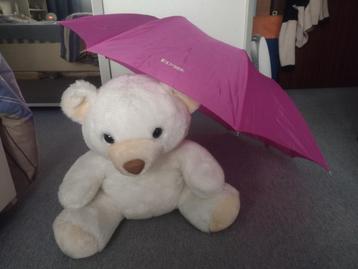 GENIAL IL PLEUT ! Parapluie rose Elysee ADIEU LA GRISAILLE ! beschikbaar voor biedingen