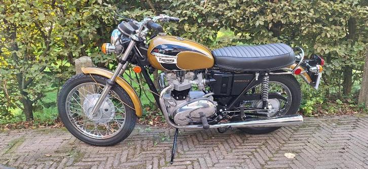 1971 Triumph Bonneville 650 T120R, Motoren, Motoren | Oldtimers, Toermotor, 12 t/m 35 kW, 2 cilinders, Ophalen