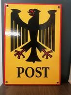 Emaille bord Duitse Post Reichsadler, Antiek en Kunst, Ophalen of Verzenden