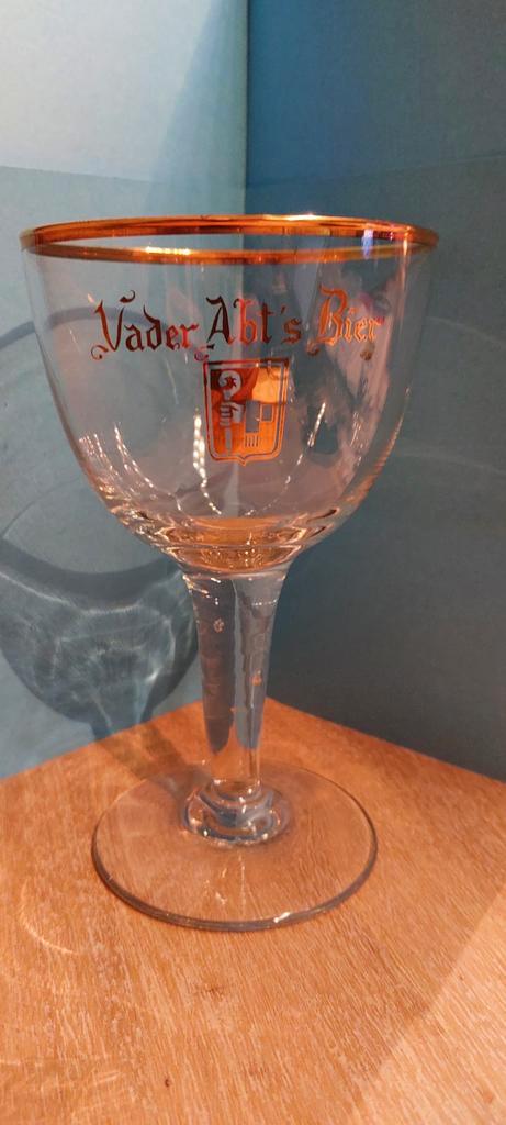 Vader Abt's Bier van Br: hougaarden te Hoegaarden, Verzamelen, Biermerken, Gebruikt, Glas of Glazen, Overige merken, Ophalen of Verzenden