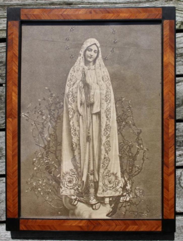 Staande houten fotokader 23,5 x 17,5 cm KM, Antiek en Kunst, Antiek | Woonaccessoires, Ophalen