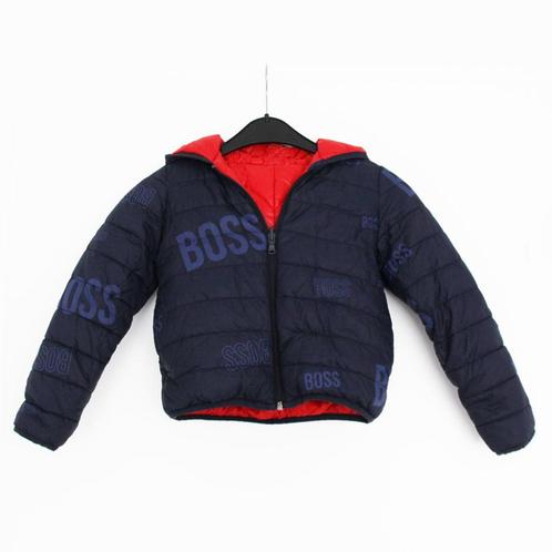 Gewatteerde Hugo Boss Jas Met Capuchon -0 (Maat 5-108) €55,-, Kinderen en Baby's, Kinderkleding | Maat 110, Zo goed als nieuw