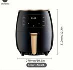 Zwarte Airfryer, Elektronische apparatuur, Ophalen of Verzenden, Airfryer